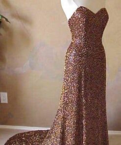 rust or copper colored evening dresses