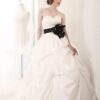 Black and white ball gowns with pickups