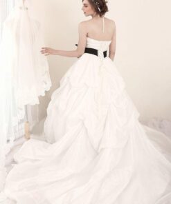 White backless wedding dress from Darius Cordell