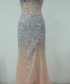 nude illusion evening dresses