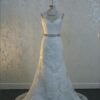 beaded Belted Lace Wedding Dresses