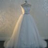 Belted Organza Wedding Gowns