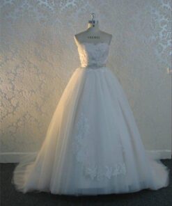 Belted Organza Wedding Gowns