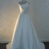 one shoulder wedding gowns with belt