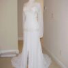 white long sleeve pageant gowns