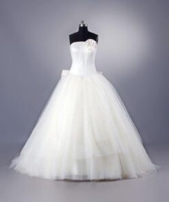 white Organza bridal dresses