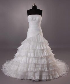 couture wedding dresses with Tiered Ruffle Skirt