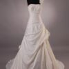 Satin wedding gowns with Pick Up Skirt