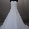 strapless wedding dresses with Organza Ball Gown Skirt