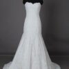 Solid Lace bridal gowns with Strapless Neckline