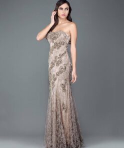 elegant formal gowns with strapless necklines