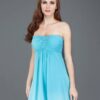 strapless blue cocktail dresses