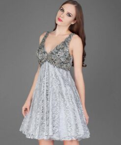 silver after five cocktail party dresses