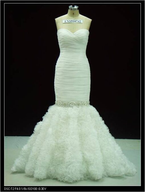 ruched wedding gowns