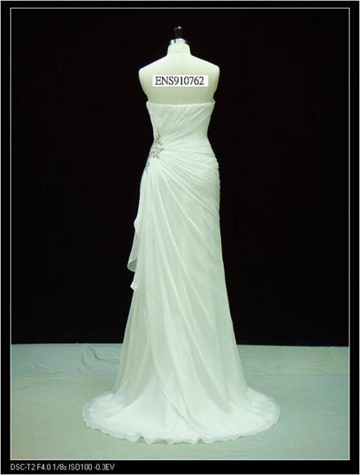 tube wedding gown