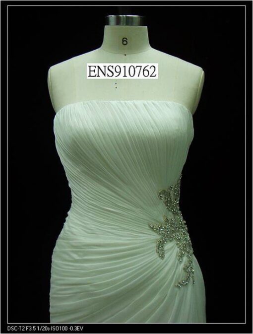 gathered shirring bridal gowns