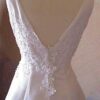 bridal gown with v back