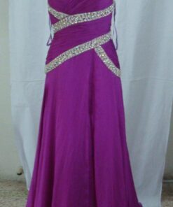 Purple Halter Pageant Evening Gowns