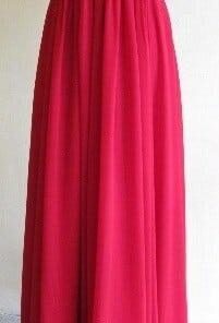 Red Empire Waist Formal Dresses