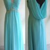 Blue Ruched Formal Gowns