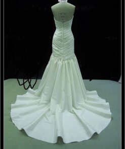 bride gown with frills