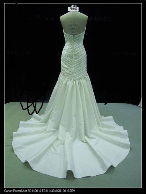 bride gown with frills