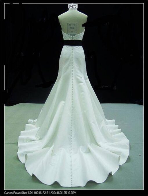 bride dress with back beads