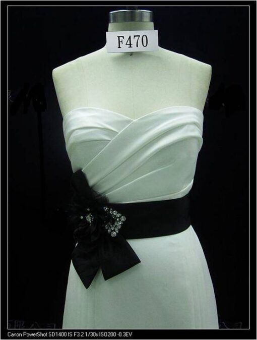 strapless bridal gowns with sash belt