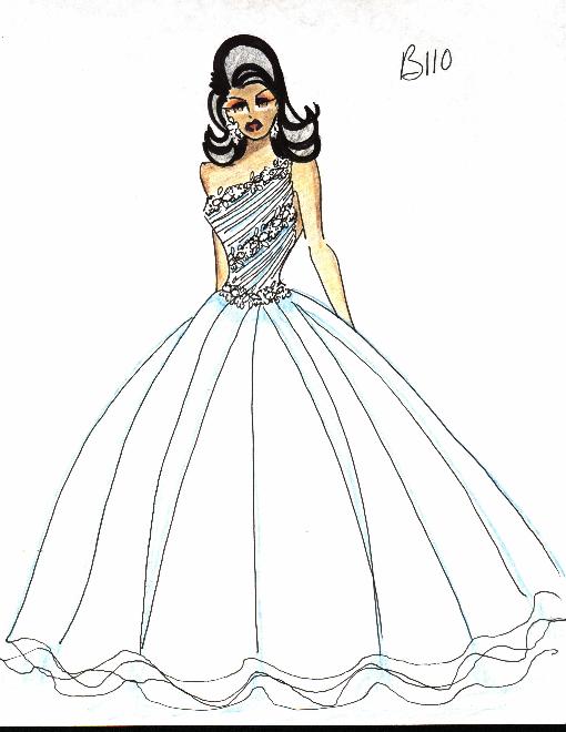 One Shoulder ball gowns for wedding