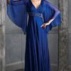 royal blue mother of bride dresses with sleeves