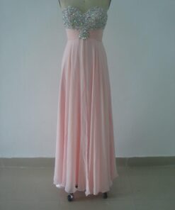 pink chiffon pageant dresses