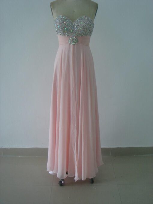 pink chiffon pageant dresses