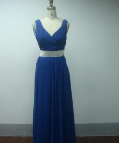 Simple & elegant Pageant Dresses in blue color