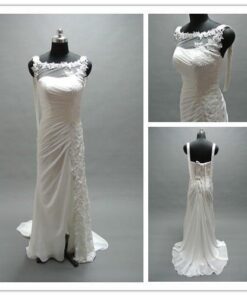 illusion neckline bridal dresses