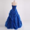 fluffy dark blue colour dress