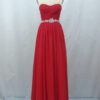 Style Y6-red - Long Red Empire Waist Ball Gowns