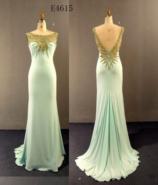 Beaded Sleeveless Evening Dresses