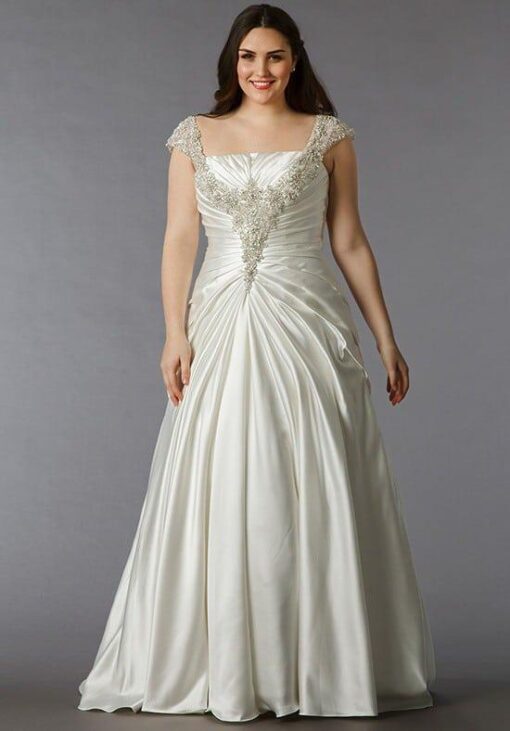 Style 6008K - Beaded Plus Size Wedding Dresses