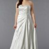satin wedding gowns for fuller figured brides