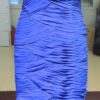 Blue Ruched Formal Evening Gowns