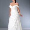 Spaghetti Strap Plus Size Wedding Dress