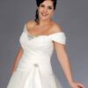 Off The Shoulder Wedding Ball Gown for Plus Size Brides