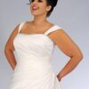 Plus Size Bridal Dress with Shoulder Staps