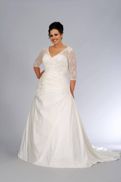 PlusSizesleeveweddinggown