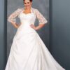 Long Sleeve Plus Size Wedding Gown at Darius Cordell