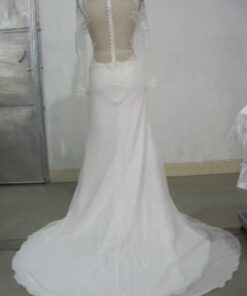 Gorgeous Backless net white bridal dress at Darius Cordell