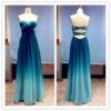 Strapless Ombre Prom Dress from Darius Cordell