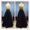 Black Halter Ball Gown for Prom from Darius Cordell