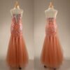 Peach Colored Sequin Prom Dresses from Darius Cordell