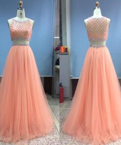 SleevelessBeadedPromDresswithBallGownSkirt DariusCordell